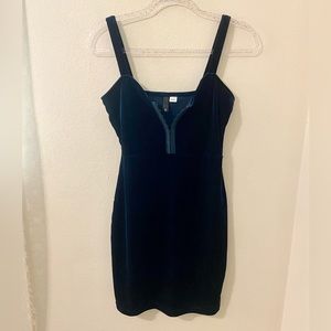 Velvet Peacock Spaghetti Strap Dress Holiday